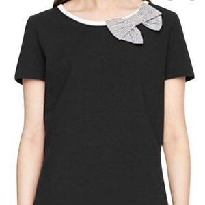 Kate Spade Broome Street black top with bow